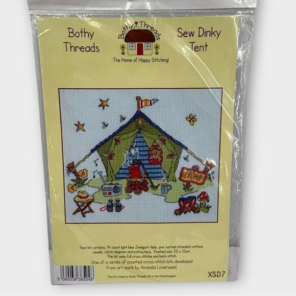 Bothy Threads Sew Dinky Tent Counted Cross Stitch Kit NEW - Picture 1 of 6